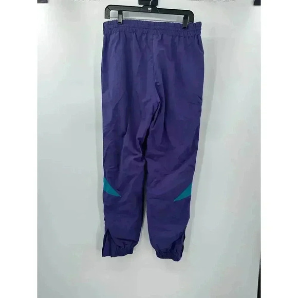 Diadora MVB Men's Track Pant Purple Retro‎ Mesh Lined Ankle Zip Pull On Size M - Picture 6 of 7